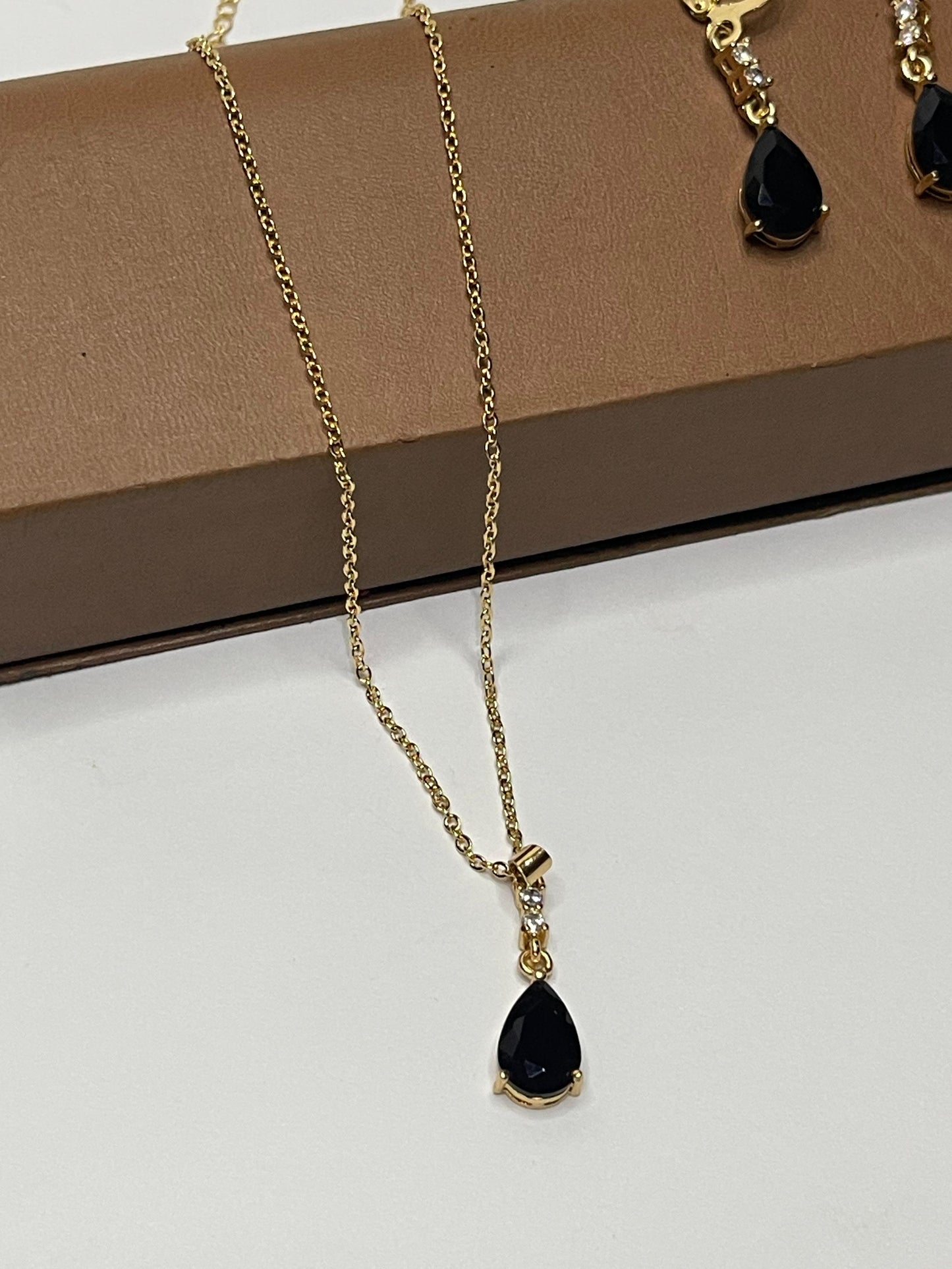 Black Velvet Locket Set