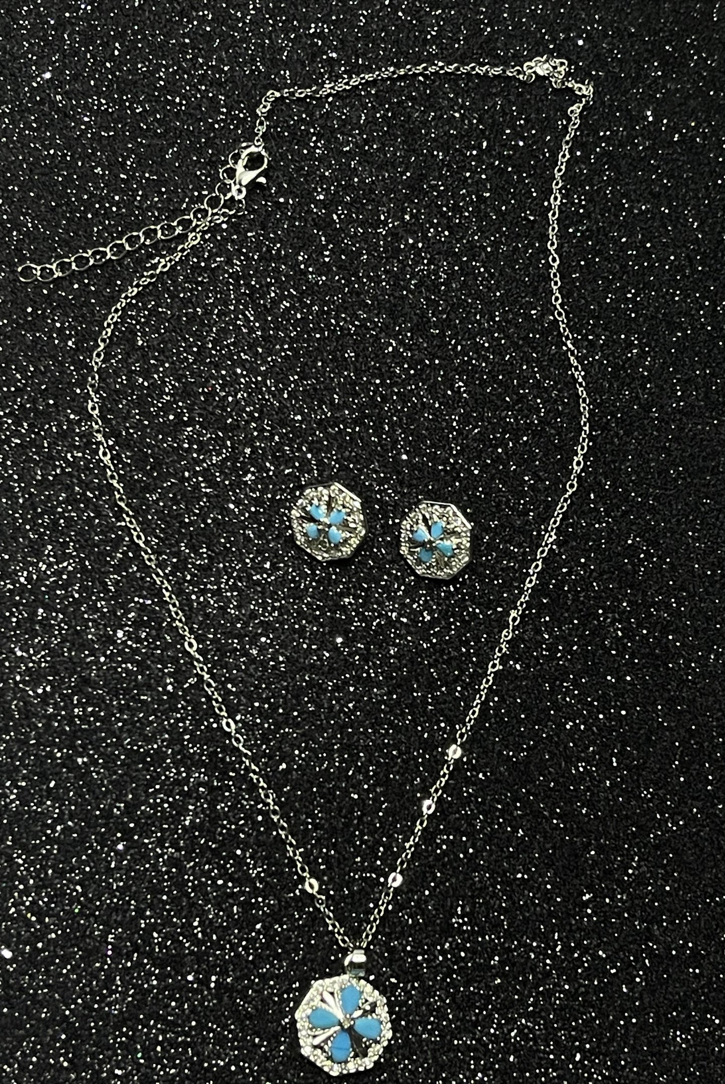 Blue Radiance Locket Set