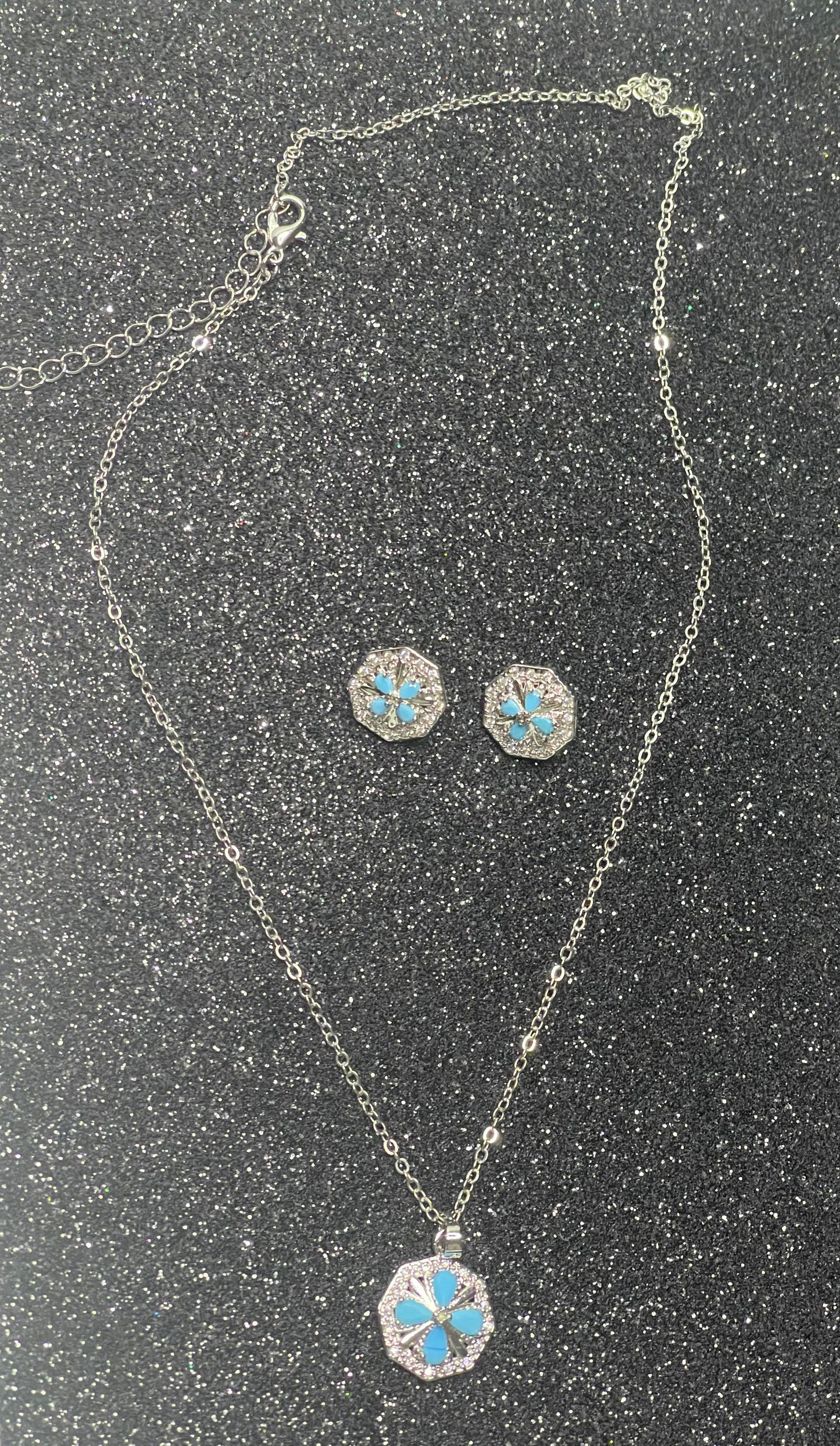 Blue Radiance Locket Set