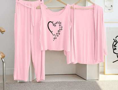 3pcs night suits ( Shirt Upper Trouser)