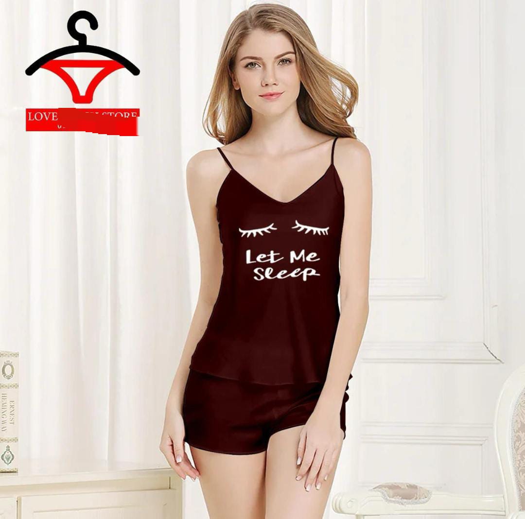 2-Piece Short Boxer Night Suit ( Shirt & Boxer Shorts)