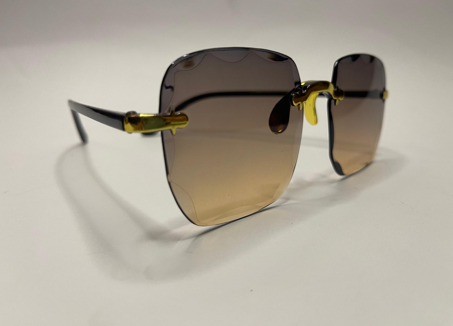 Rimless Square Sunglasses (For Men)